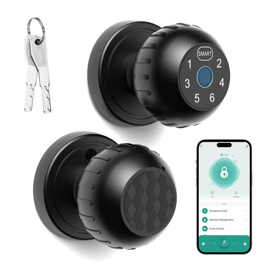 Viladepot Smart Lock – Fingerprint, App Control, Passcode & Touchscreen Keypad (Indoor)