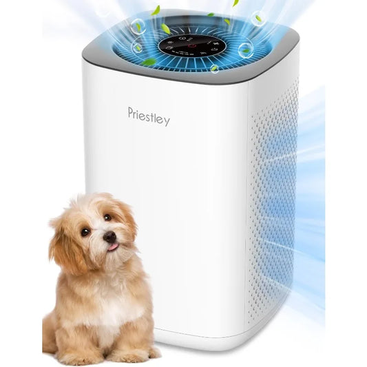 Priestley Air Purifier – Bedroom, Home, Dorm, Up to 1100Ft², Smart WiFi, 3-in-1 HEPA Filter