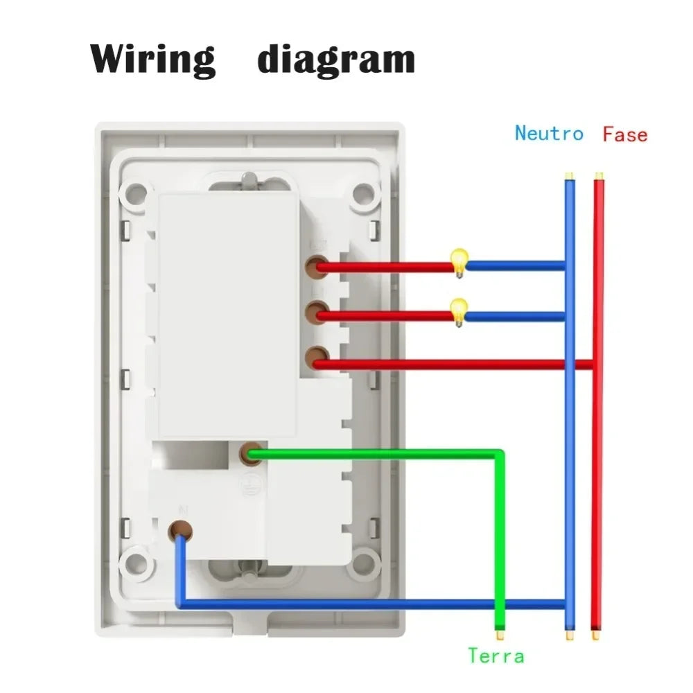 Melery Mexico Plug WiFi Smart Tuya Light Switch – Touch Glass Panel, Alexa & Google Home