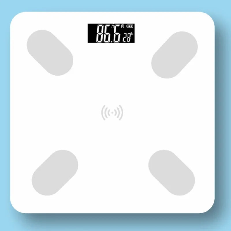 Digital Bathroom Scale – 7 Styles, Intelligent LCD Display, High-Strength, Temperature & Weight Management Features