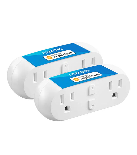 Meross HomeKit 2-in-1 WiFi Dual Smart Plug – Remote & Voice Control, Works with Alexa, Google Home & SmartThings