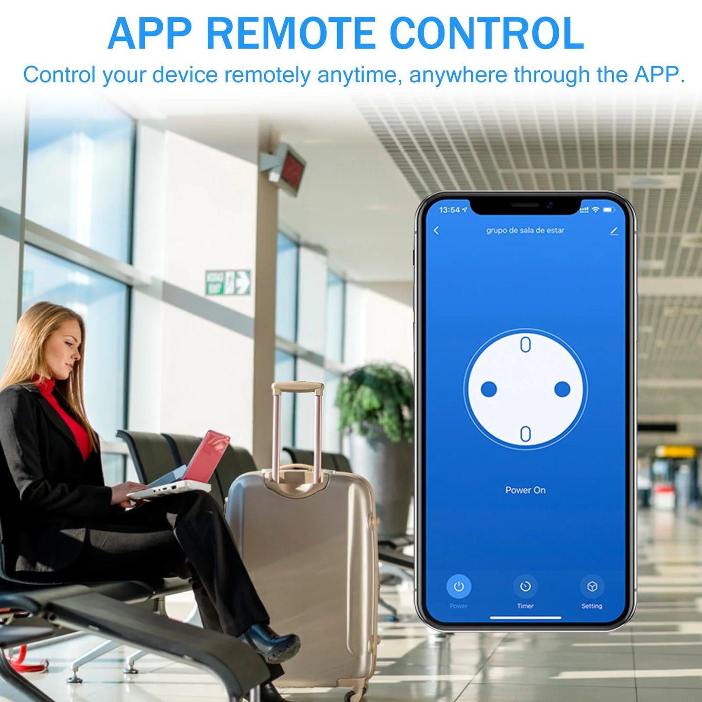AU Smart WiFi Plug & Socket – Voice Control, Energy Monitor, Remote & Timer