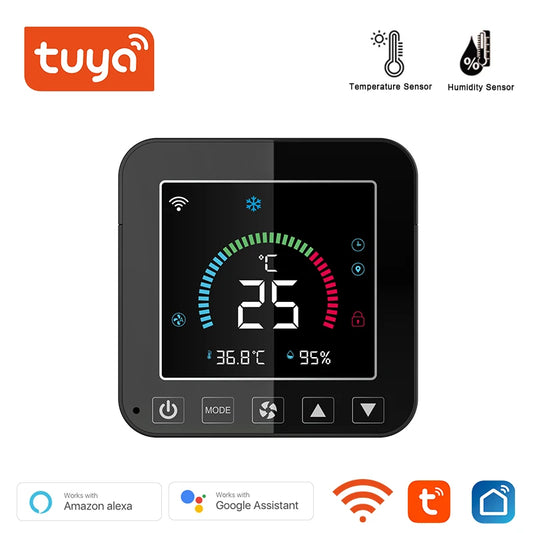 Tuya Smart WiFi IR Air Conditioner Thermostat – Intelligent, Temperature-Sensing, Alexa & Google Home Compatible