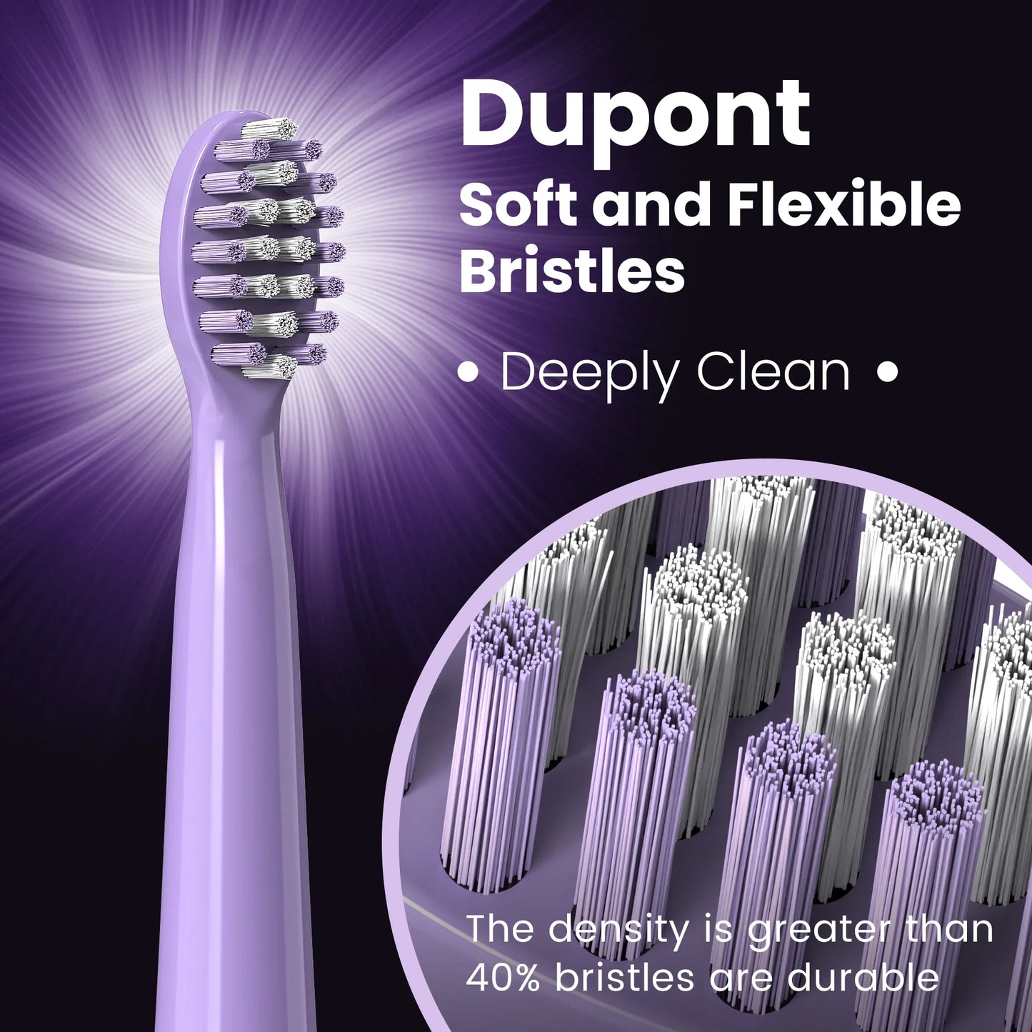 SEJOY Sonic Electric Toothbrush – IPX7 Waterproof, 3 Modes, Smart Rechargeable Automatic Toothbrush