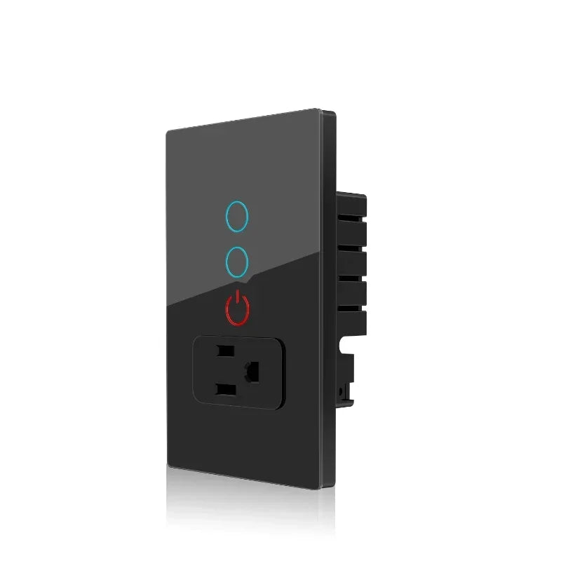 Melery Mexico Plug WiFi Smart Tuya Light Switch – Touch Glass Panel, Remote & Voice Control
