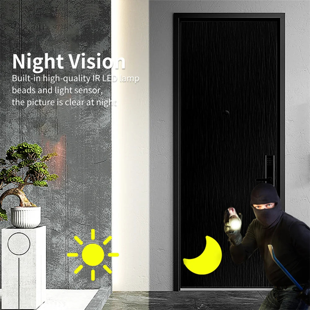 M8 WiFi Smart Visual Doorbell – Two-Way Intercom, Night Vision & Remote Monitoring