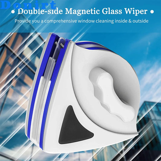 2024 Household & Office Magnetic Window Cleaner – Double-Layer Glass Cleaning Tool with Automatic Water Discharge