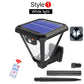 Solar Garden Light – Remote Control, Dual Installation, Waterproof Wall & Ground Lamp for Yard, Patio, Lawn