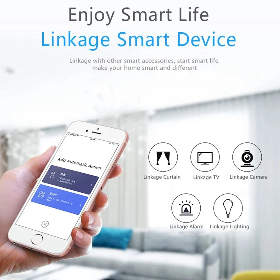 Tuya ZigBee/WiFi PIR Motion Sensor – Wireless Infrared Security & Burglar Alarm Detector, Smart Life App Compatible