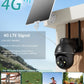 ZUMIMALL 4G LTE Solar Security Camera – Outdoor, No WiFi Required, Color Night Vision, SIM Included