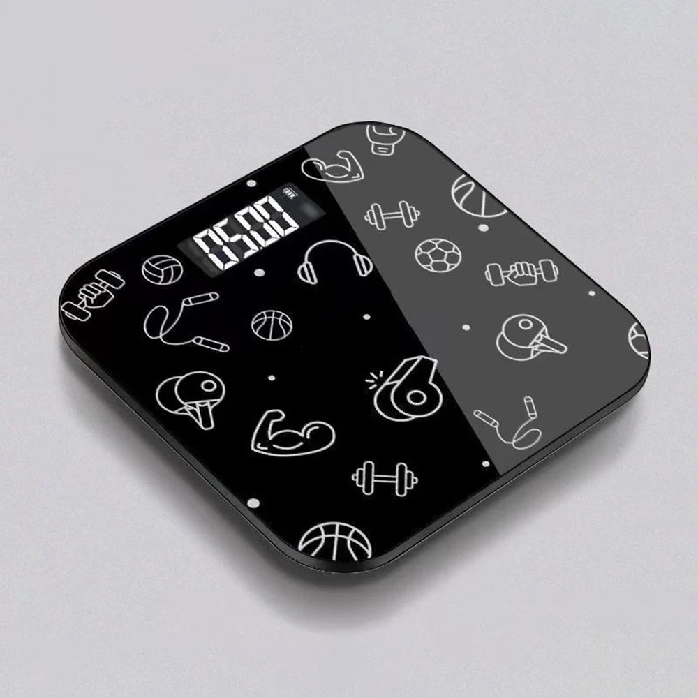 Digital Bathroom Scale – 7 Styles, Intelligent LCD Display, High-Strength, Temperature & Weight Management Features