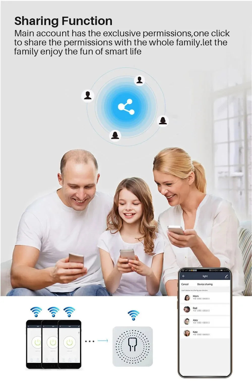 Tuya Smart WiFi Plug – US Standard, 10A, Remote & Voice Control for Smart Home Appliances