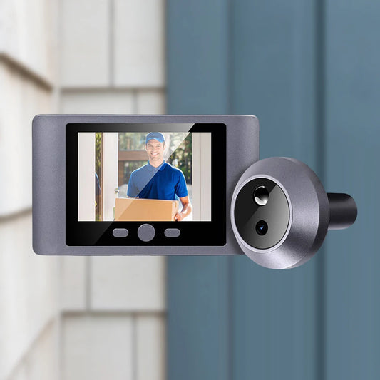 Mini Peephole Smart Wireless Door Viewer Camera – PIR Motion Detection, Digital Door Eye