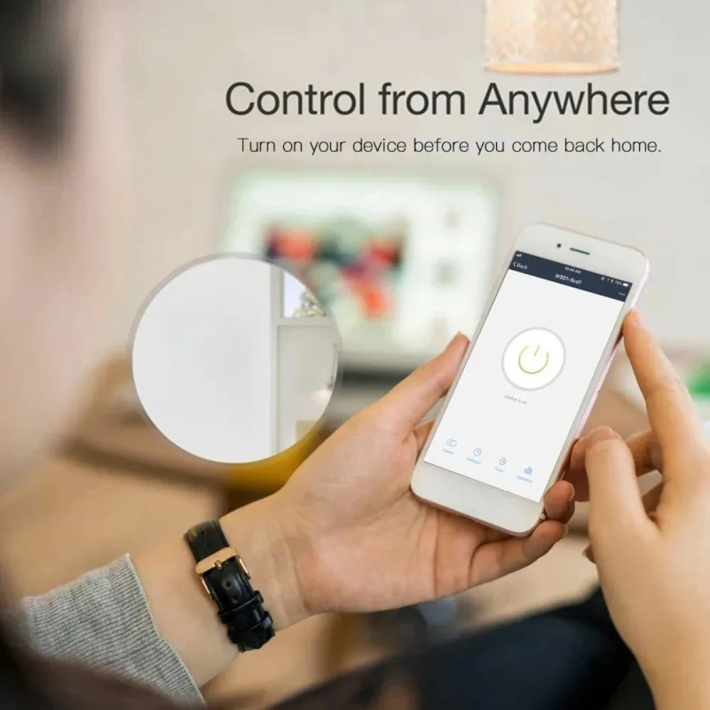 Shawader Tuya WiFi Smart Wall Light Switch – Touch Glass Panel, 4/5/6 Gang, Alexa & Google Home