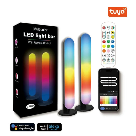 Xiaomi RGB Pickup Night Light Bar – USB Rechargeable, WiFi Tuya, Music Rhythm, TV Ambient Light for Gaming & Table Decor