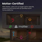 Arumny Matter HomeKit Smart Power Strip – Multi Outlet Electric Extension, US Plug, Siri & Smart Home Compatible