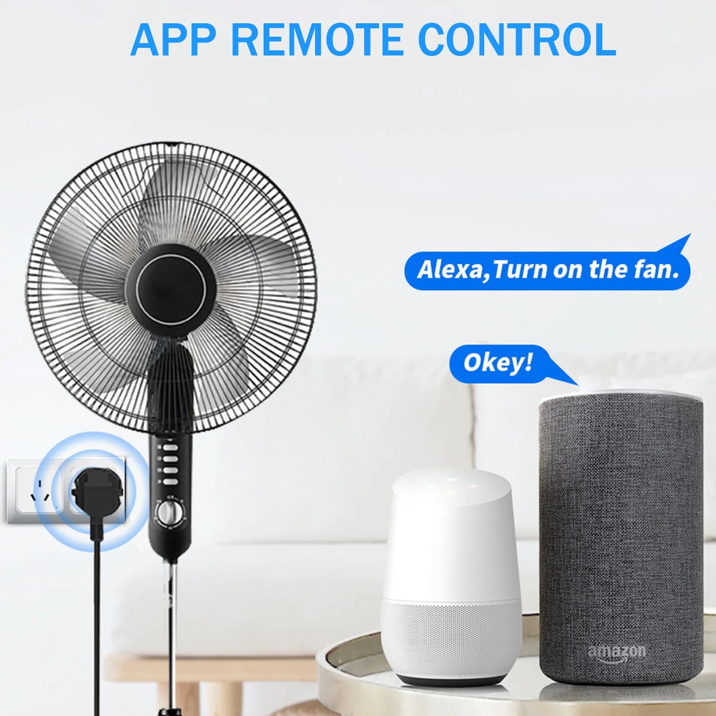 AU Smart WiFi Plug & Socket – Voice Control, Energy Monitor, Remote & Timer