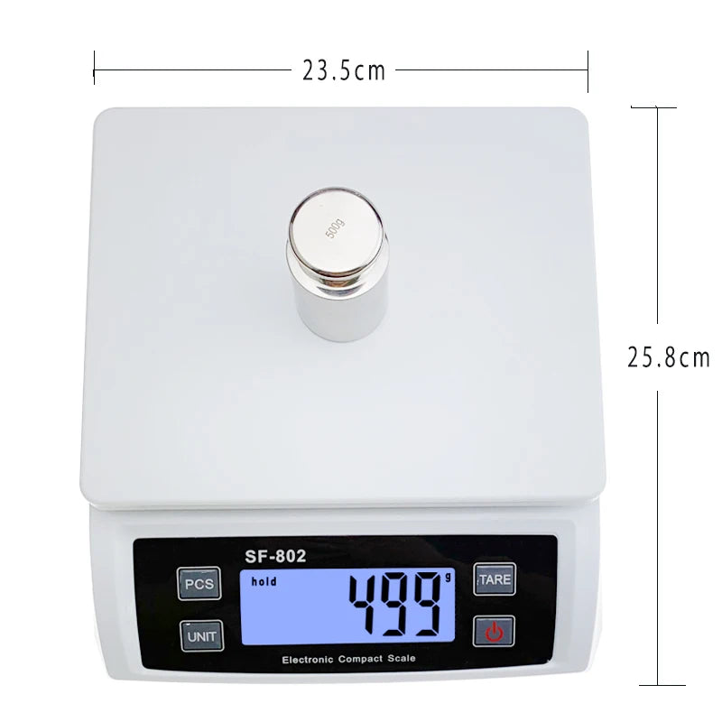 30kg/1g Electric Digital Kitchen Scale – Precision LCD Food Scale & Electronic Balance