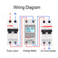Digital Electricity Consumption Monitor – DIN Rail, 220V/230V, KWH Electric Meter, Energy Saving, 50/60Hz