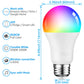 4-Pack Smart WiFi LED A19 Bulbs – RGBCW Color Changing, Compatible with Alexa, Google Home & Echo Assistant