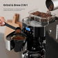 10-Cup Drip Coffee Maker with Built-in Grinder – Programmable Grind & Brew, Smart LED Touchscreen, 24H Timer