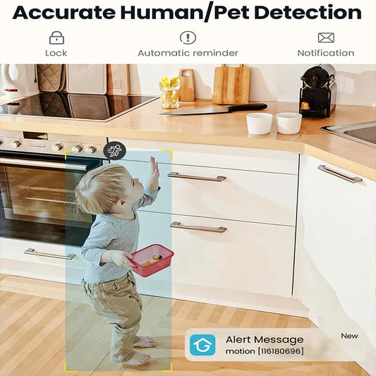 ieGeek 5MP Indoor Home Security Camera – WiFi 2.4/5GHz, Smart Pet Camera, 360° PTZ, Night Vision & Two-Way Audio