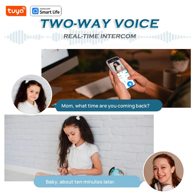 USB Tuya 4MP Indoor Camera – 2K PTZ WiFi Security Camera for Baby, Pet, and Home Monitoring with App Control