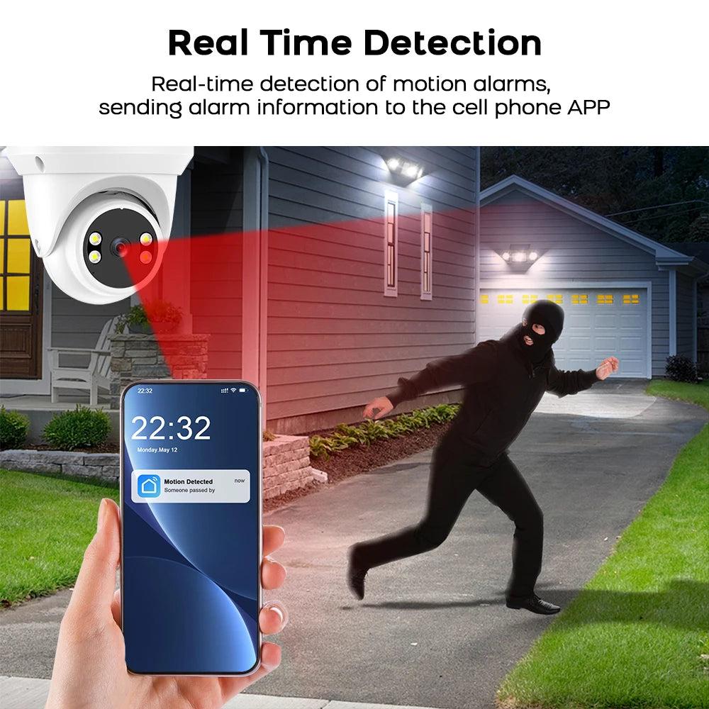 PGST 3MP HD Tuya PTZ WiFi Security Camera – 2-Way Audio, Night Vision, Humanoid Tracking, Waterproof