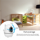 5-Inch Video Baby Monitor – Camera & Audio, 4X Zoom, 22Hrs Battery, 1000ft Range, 2-Way Audio, Temperature Sensor & Lullaby