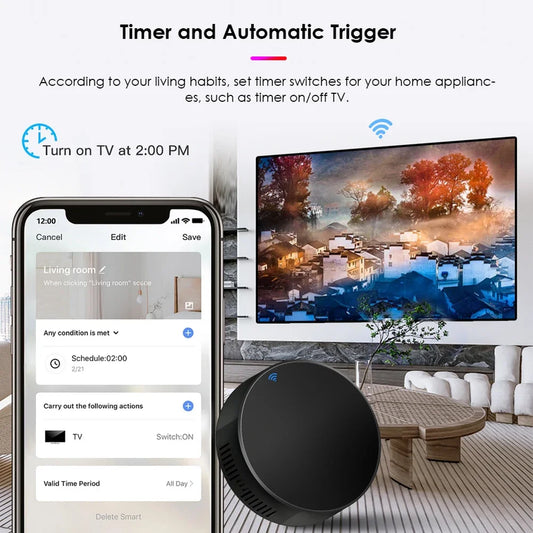Tuya WiFi Smart IR Remote Controller – Wireless, Voice Control, Alexa & Google Home Compatible
