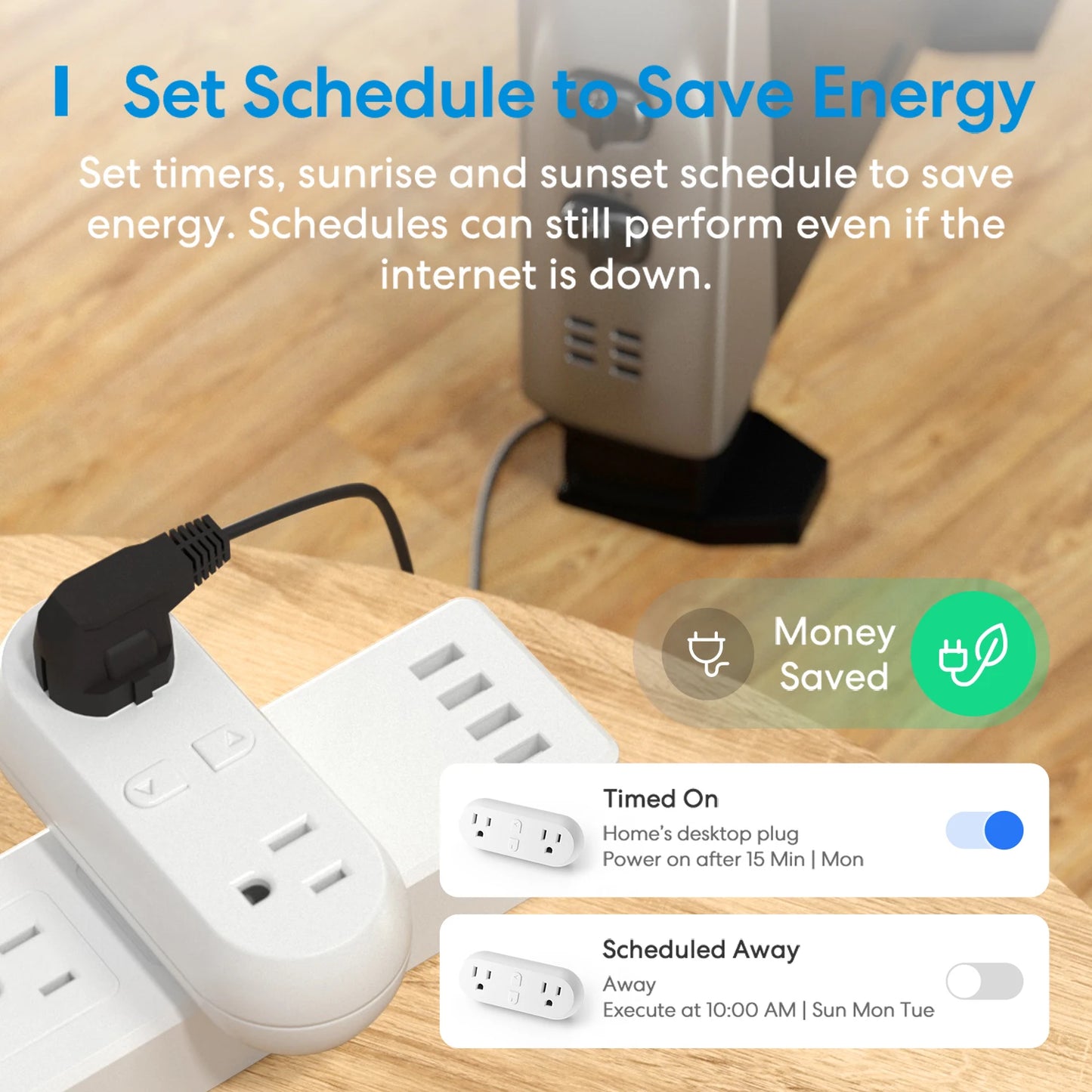 Meross HomeKit 2-in-1 WiFi Dual Smart Plug – Remote & Voice Control, Works with Alexa, Google Home & SmartThings
