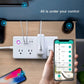 ZigBee WiFi Power Strip – Tuya Smart Plug, Voice-Controlled, Surge Protector, Smart Home Extension Cord