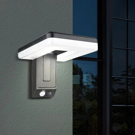 Solar Wall Light – 120° Foldable Head, Remote Control, Infrared Sensor, 3 Lighting Modes, IP65 Waterproof