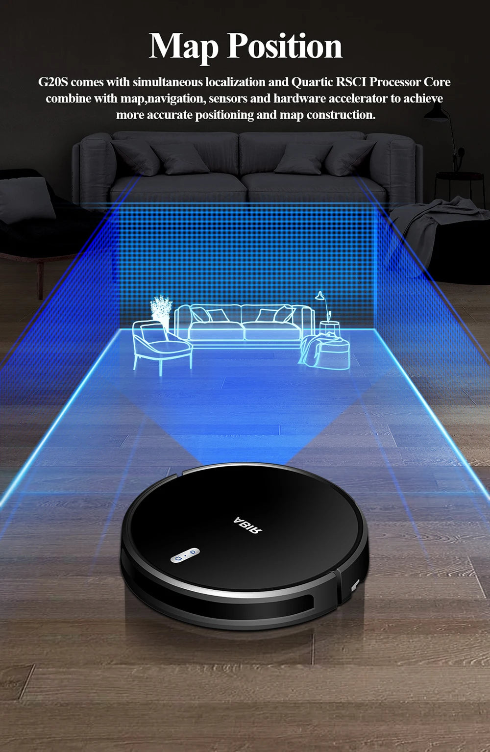 G20 Tuya WiFi Smart Robot Vacuum Cleaner & Mop – App Control