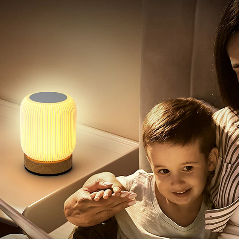 Night Light Touch Lamp – Portable, Dimmable, 3 Color Temperatures, Rechargeable Bedside & Table Lamp