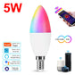 WiFi Matter Smart RGB LED Bulb – E26, Works with Tuya, Alexa, Google Home, Apple HomeKit & Siri