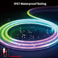 RGB Neon LED Strip – 8/16M, IP65 Waterproof, USB Powered, Tuya App & Remote Control, Flexible Ribbon for Home Décor