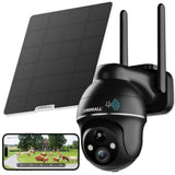 ZUMIMALL 4G LTE Solar Security Camera – Outdoor, No WiFi Required, Color Night Vision, SIM Included