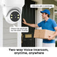 PGST 3MP HD Tuya PTZ WiFi Security Camera – 2-Way Audio, Night Vision, Humanoid Tracking, Waterproof