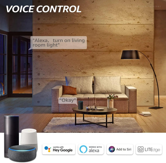 Smart WiFi LED A19 Bulb – RGBCW Color Changing, Dimmable, Compatible with Alexa & Google Home