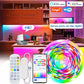 WS2812B 5050 RGBIC Smart LED Strip – DC5V, Flexible Tuya WiFi RGB Neon, Chasing Effects, App Control for Alexa & Google