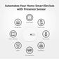 Zigbee Human Presence Sensor – Smart Motion Detector with Built-In Light Sensor, Tuya Compatible