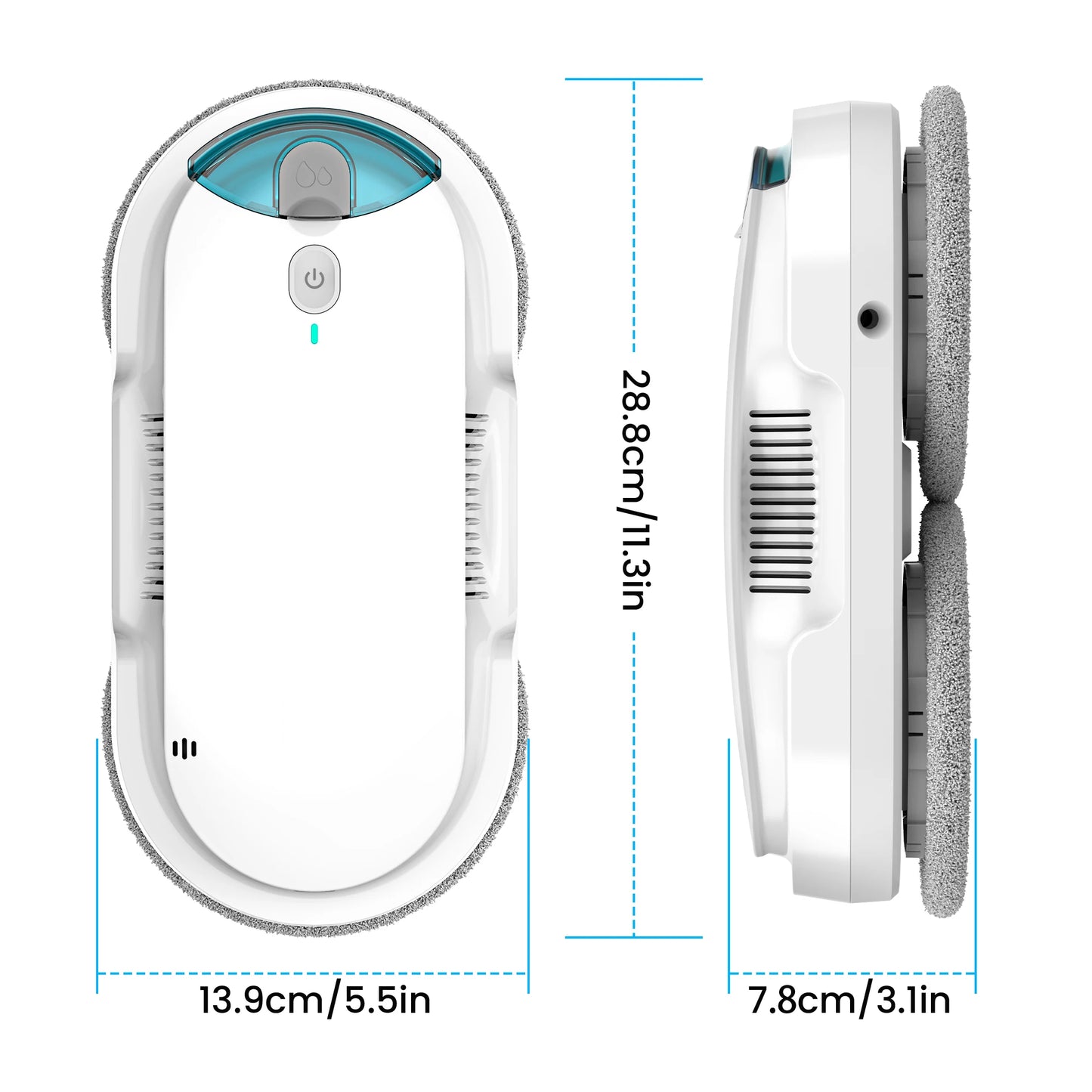 W1 Window Cleaning Robot – Automatic Water Spraying Function for Effortless Glass Cleaning