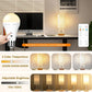 1/2pc 3-Color USB Rechargeable Smart LED Bulb – Dimmable, Cordless, Battery Operated, E27 Base