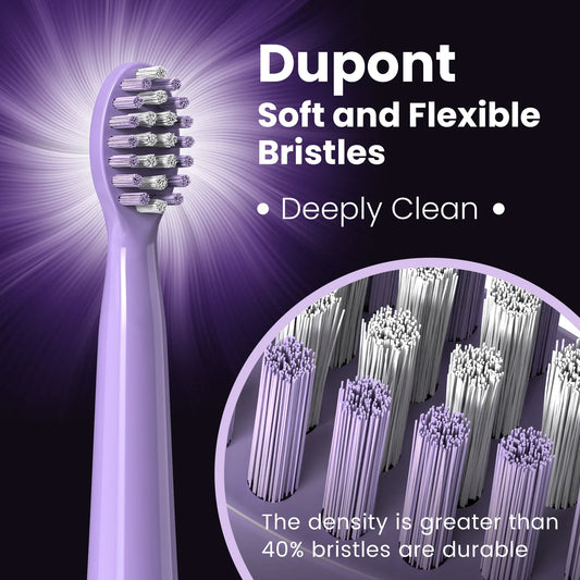 SEJOY Sonic Electric Toothbrush – IPX7 Waterproof, 3 Modes, Smart Rechargeable Automatic Toothbrush