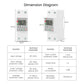 Tuya WiFi Intelligent Energy Meter – Voltage, Power & Electricity Monitoring with Leakage Protector, 63A, AC85-300V, LCD