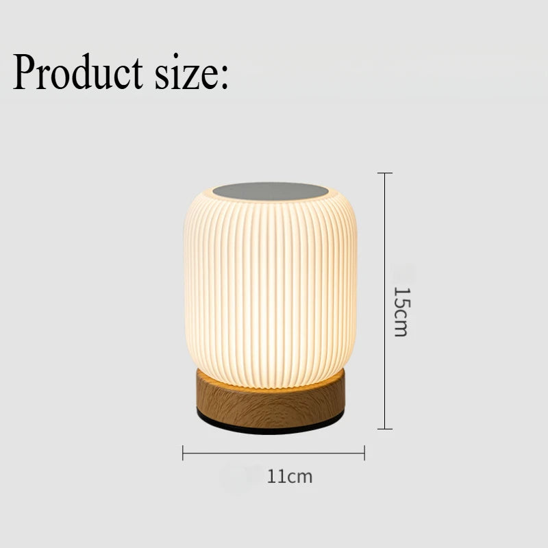 Night Light Touch Lamp – Portable, Dimmable, 3 Color Temperatures, Rechargeable Bedside & Table Lamp