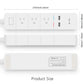 Arumny Matter HomeKit Smart Power Strip – Multi Outlet Electric Extension, US Plug, Siri & Smart Home Compatible