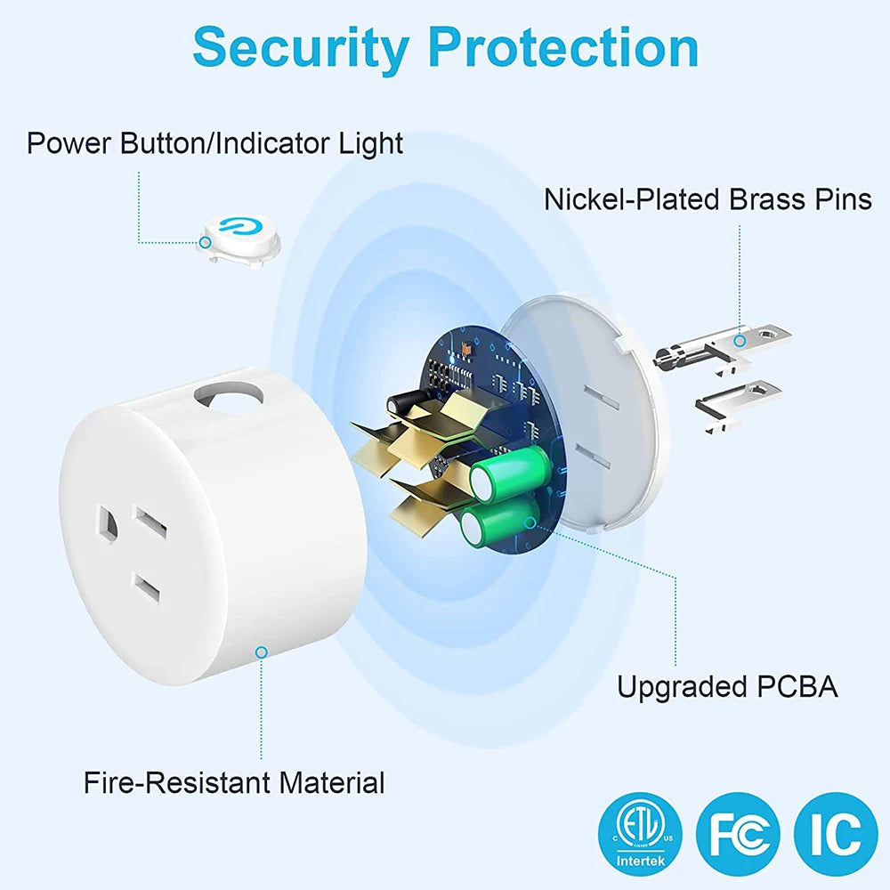 Tuya 16A Smart Plug – Zigbee & WiFi, Energy Monitor, Timer, Works with Alexa & Google Home