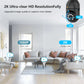 Jennov 2Pcs 2K WiFi Light Bulb Security Camera – Wireless Indoor/Outdoor Home Security